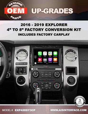 EXPEDITION 4" TO 8" SYNC3 WITH CARPLAY/ANDROID AUTO PART#EXP428SY3CP