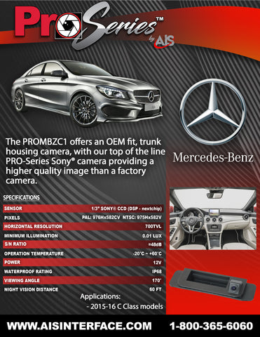 CAMERA REAR PART#PROMBZC1