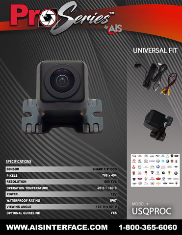 PRO SERIES CAMERA PART#USQPROC