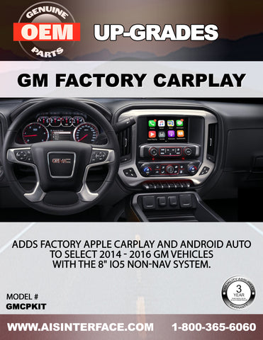 FACTORY GM CARPLAY OEM UPGRADE PART#GMCPKIT